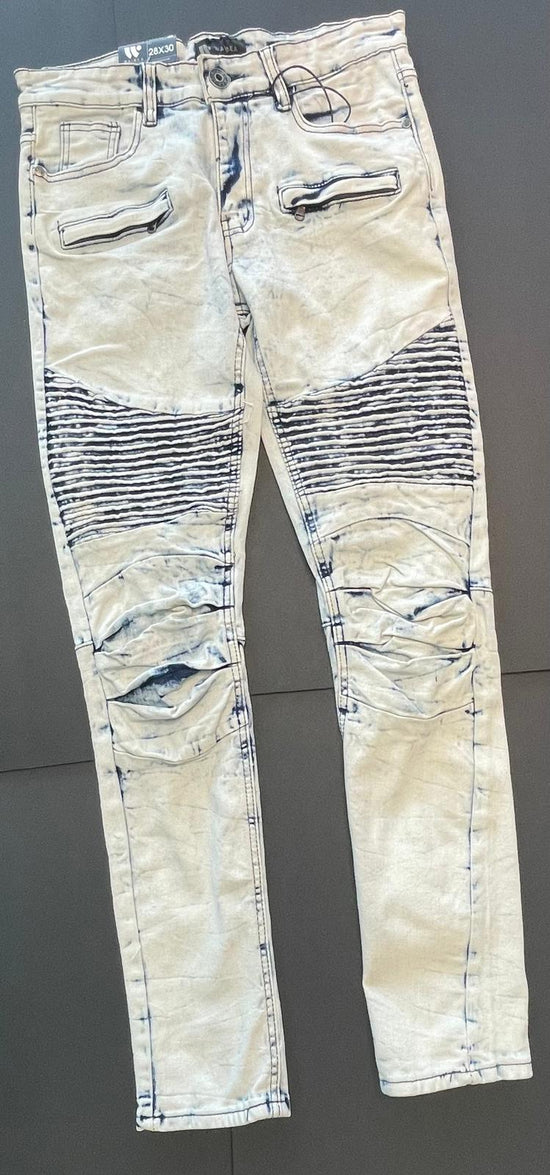 Men hyper denim bleach blue Jeans