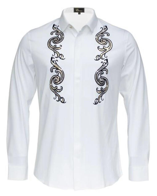 Fashion men long sleeve shirt