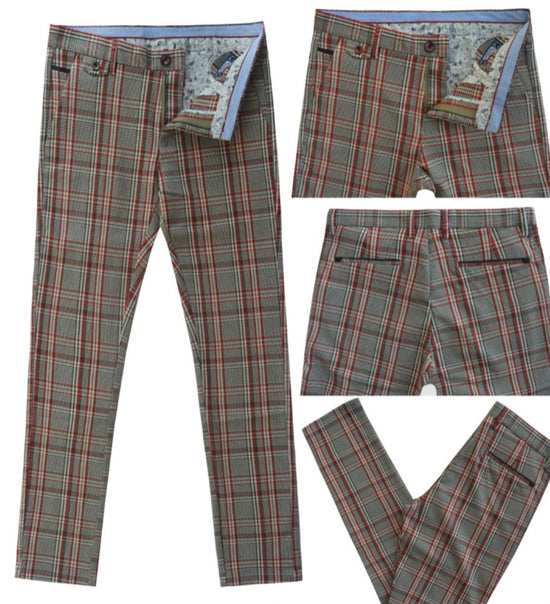 Men Plaid Fashion Pants