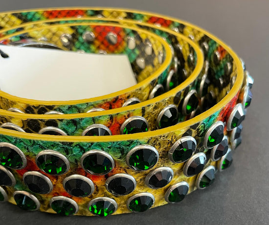 Fashion Snake skin studded belt