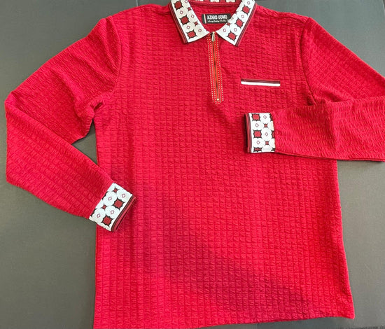 Fashion Long Sleeve Polo Shirt For Men