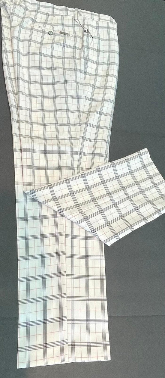 Men Fashion Plaid Pants